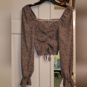 Elegant Black and Cream Women's Top